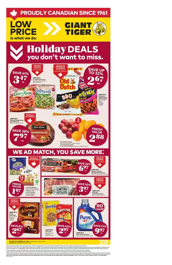 Giant Tiger catalogue in St. Catharines | Our best deals for you | 2025-11-12T00:00:00.000Z - 2025-11-18T00:00:00.000Z