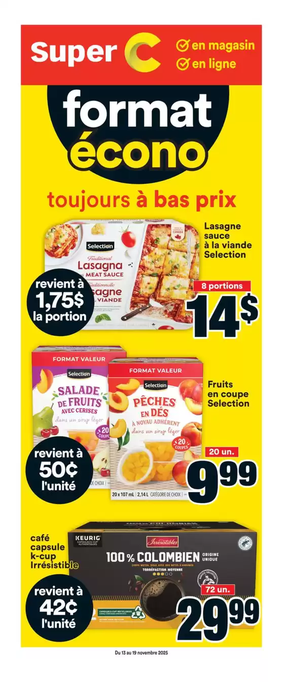 Super C catalogue in St. Catharines | Circulaire | 2025-11-13T00:00:00.000Z - 2025-11-19T00:00:00.000Z
