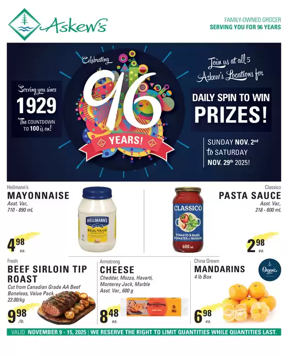Askews Foods catalogue in Kelowna | Grocery everything you need | 2025-11-11T00:00:00.000Z - 2025-11-15T00:00:00.000Z