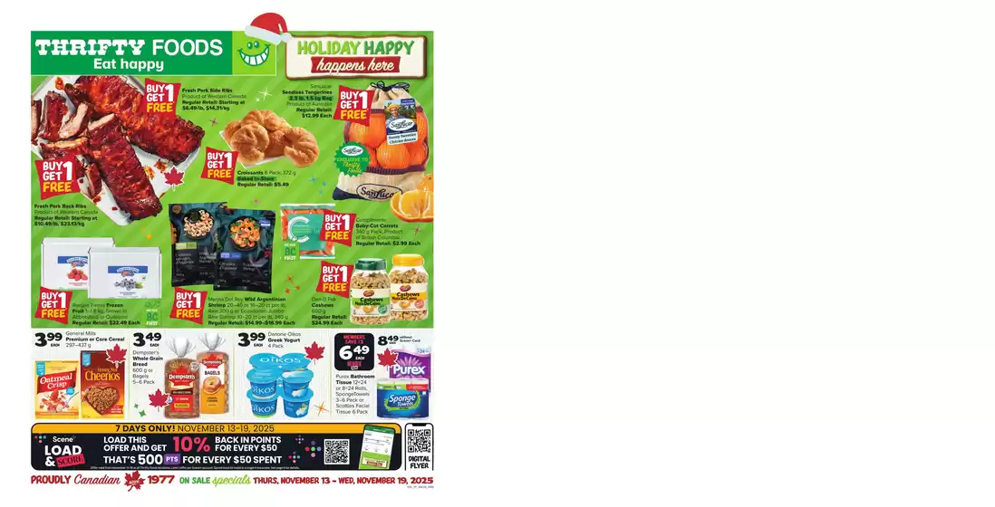 Thrifty Foods catalogue in Ottawa | Our best offers for you | 2025-11-13T00:00:00.000Z - 2025-11-19T00:00:00.000Z