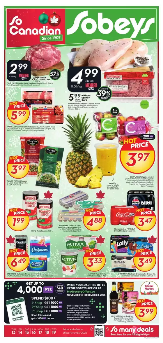Sobeys catalogue in Ottawa | Current special promotions | 2025-11-13T00:00:00.000Z - 2025-11-19T00:00:00.000Z