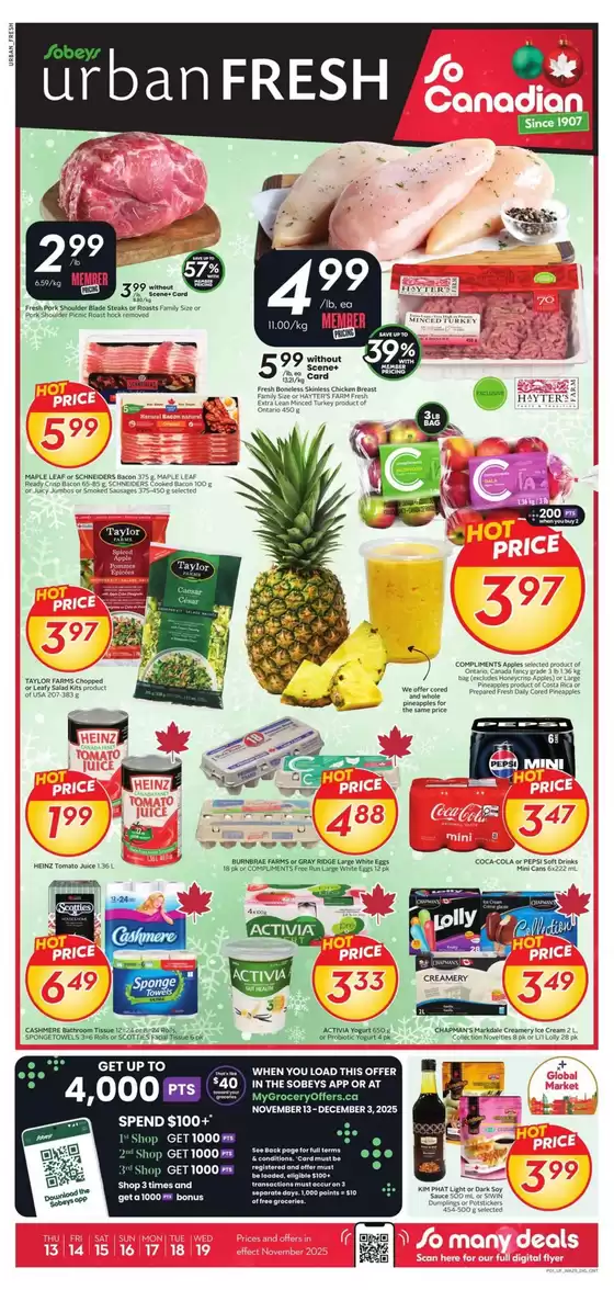 Sobeys catalogue in Ottawa | Great offer for bargain hunters | 2025-11-13T00:00:00.000Z - 2025-11-19T00:00:00.000Z