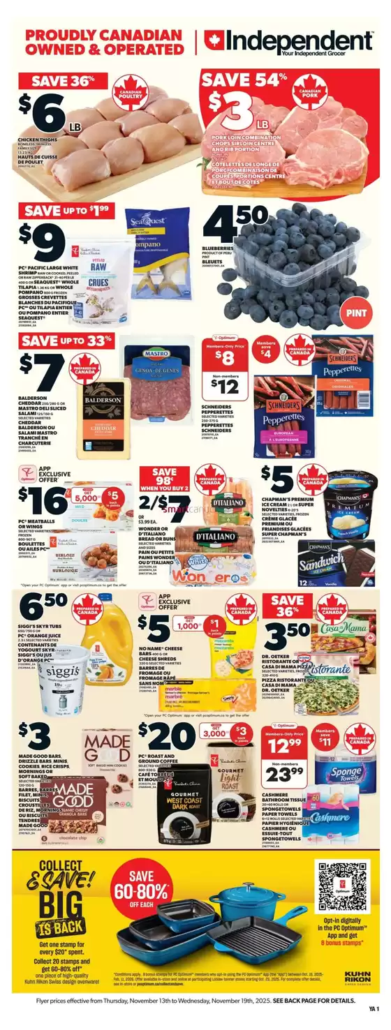 Independent Grocer catalogue in Ottawa | Current deals and offers | 2025-11-13T00:00:00.000Z - 2025-11-19T00:00:00.000Z