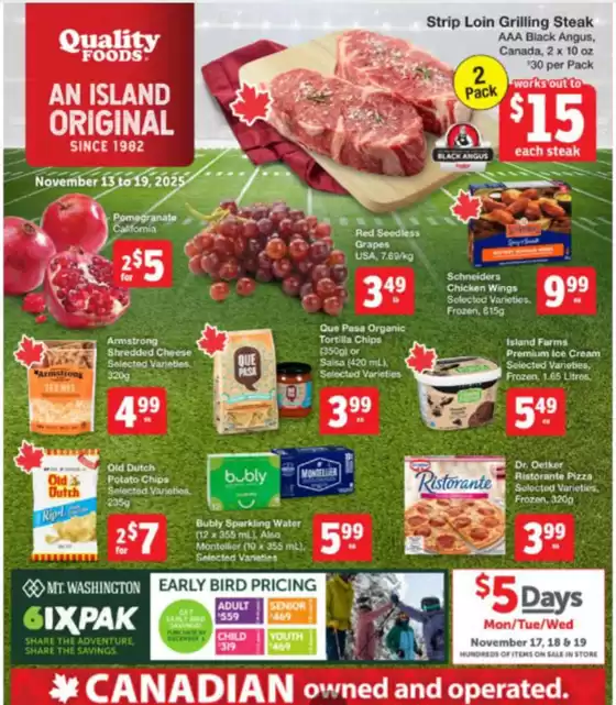 Quality Foods catalogue in Smithers | Weekly flyer | 2025-11-13T00:00:00.000Z - 2025-11-19T00:00:00.000Z