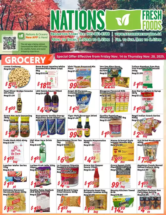 Oceans Fresh Food Market catalogue in Antigonish | Visit us this week and enjoy these autumn specials! | 2025-11-14T00:00:00.000Z - 2025-11-20T00:00:00.000Z