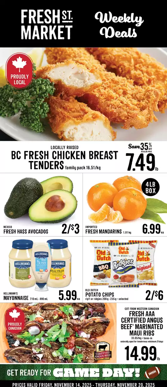 Fresh St Market catalogue in Estevan | Weekly deals  | 2025-11-14T00:00:00.000Z - 2025-11-20T00:00:00.000Z