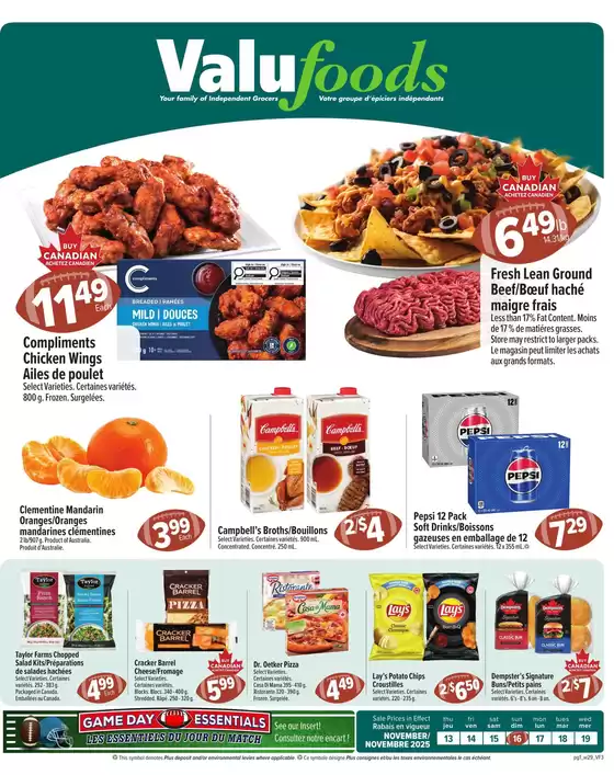ValuFoods catalogue in Orangeville | Valufoods Flyer November 13 to 19 | 2025-11-14T00:00:00.000Z - 2025-11-19T00:00:00.000Z