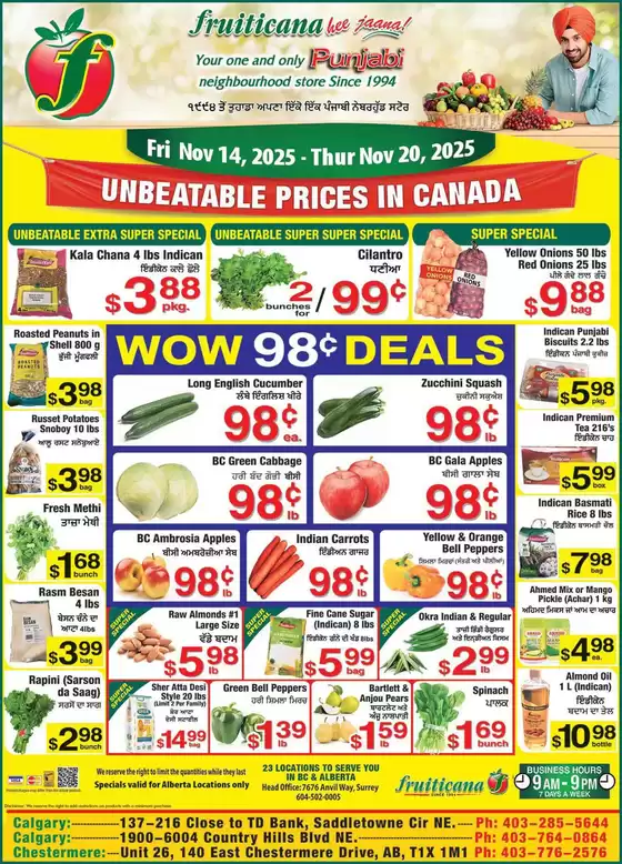 Fruiticana catalogue in Bridgewater | Offers for bargain hunters | 2025-11-14T00:00:00.000Z - 2025-11-20T00:00:00.000Z