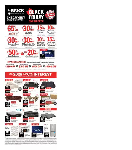 The Brick catalogue in Calgary | Our best offers for you | 2025-11-21T00:00:00.000Z - 2025-11-27T00:00:00.000Z