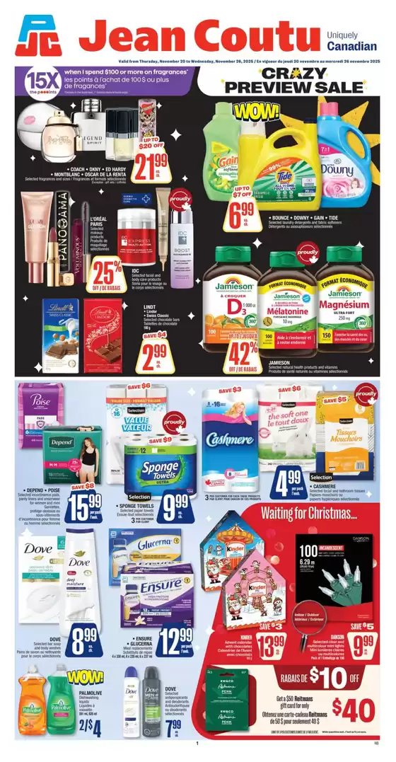 Jean Coutu catalogue in Montreal | New offers to discover | 2025-11-20T00:00:00.000Z - 2025-11-26T00:00:00.000Z