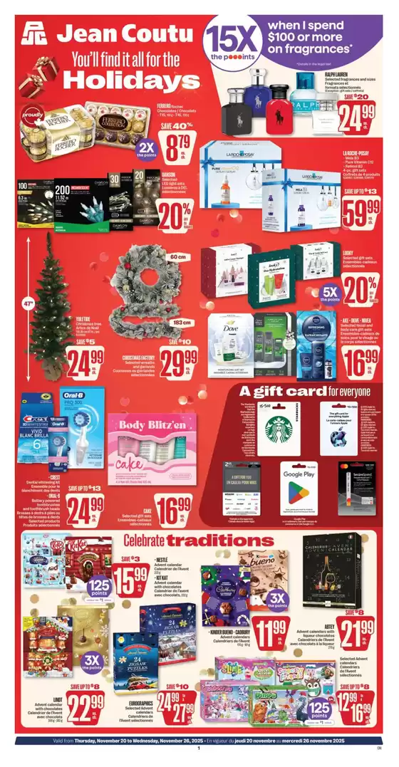 Jean Coutu catalogue in Montreal | Attractive special offers for everyone | 2025-11-20T00:00:00.000Z - 2025-11-26T00:00:00.000Z