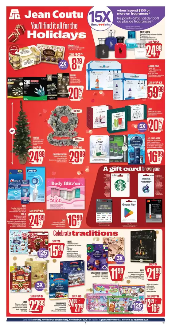 Jean Coutu catalogue in Montreal | Discover attractive offers | 2025-11-20T00:00:00.000Z - 2025-11-26T00:00:00.000Z