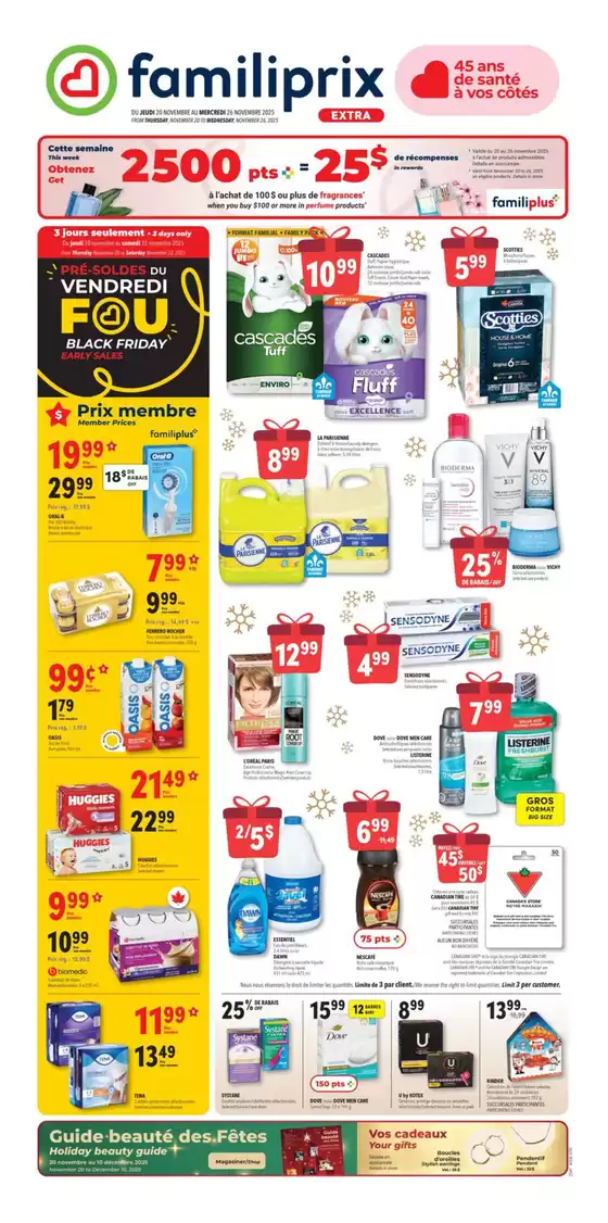 Familiprix catalogue in Montreal | Discover attractive offers | 2025-11-20T00:00:00.000Z - 2025-11-26T00:00:00.000Z