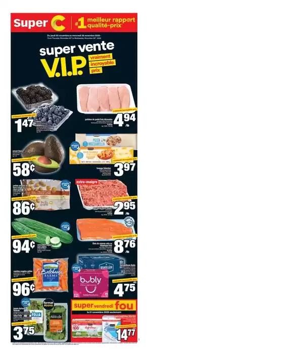 Super C catalogue in Chatham-Kent | Great offer for bargain hunters | 2025-11-20T00:00:00.000Z - 2025-11-26T00:00:00.000Z