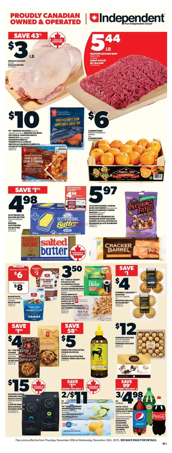 Independent Grocer catalogue in Barrie | Exclusive bargains | 2025-11-20T00:00:00.000Z - 2025-11-26T00:00:00.000Z