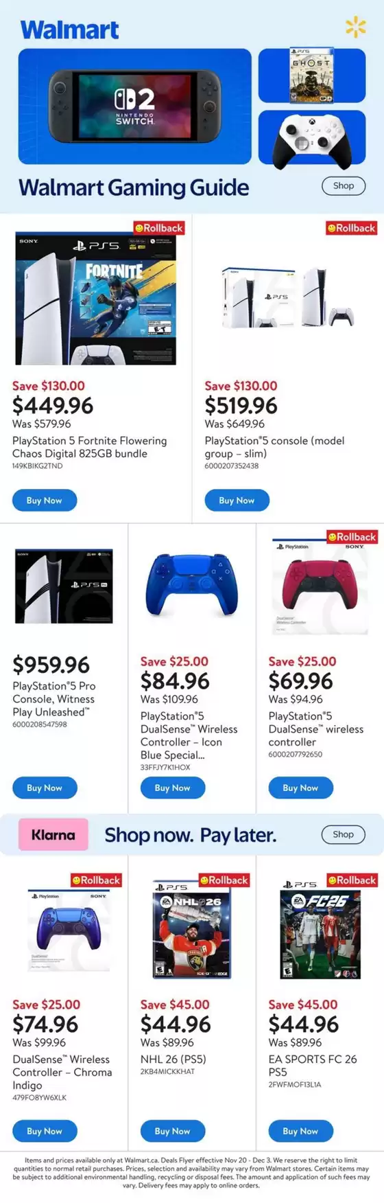 Walmart catalogue in Kanata | Our best deals for you | 2025-11-20T00:00:00.000Z - 2025-12-03T00:00:00.000Z