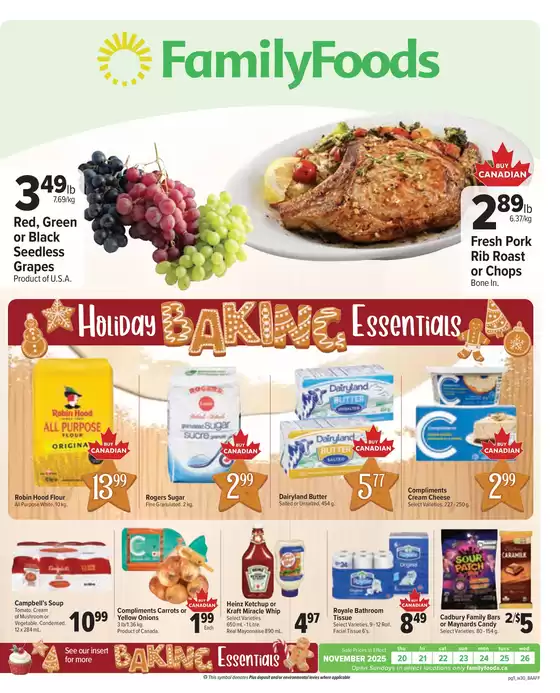 Family Foods catalogue in Kanata | Family Foods weekly flyer | 2025-11-20T00:00:00.000Z - 2025-11-26T00:00:00.000Z