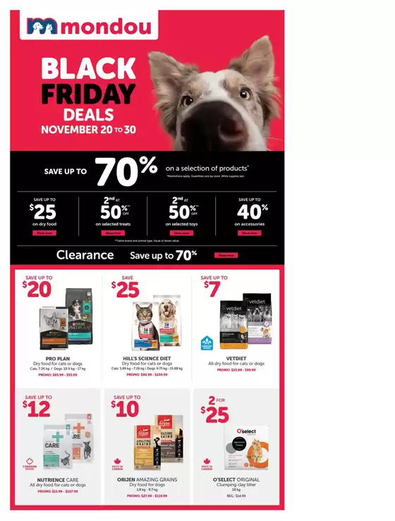 Mondou catalogue in Kanata | Flyer | 2025-11-20T00:00:00.000Z - 2025-11-30T00:00:00.000Z