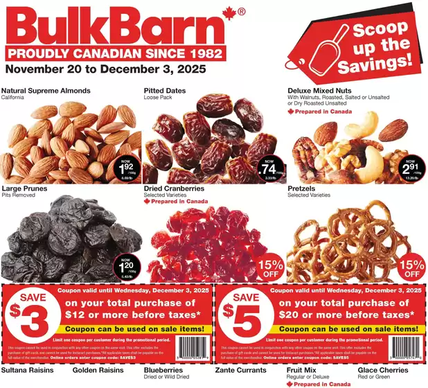 Bulk Barn catalogue in Winnipeg | Bulk Barn Weekly ad | 2025-11-20T00:00:00.000Z - 2025-12-03T00:00:00.000Z