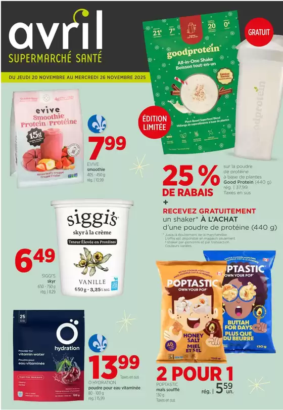 Avril catalogue in Dryden | Weekly flyer  | 2025-11-21T00:00:00.000Z - 2025-11-26T00:00:00.000Z