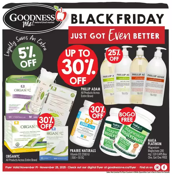 Goodness Me catalogue in Dryden | Black friday  | 2025-11-21T00:00:00.000Z - 2025-11-25T00:00:00.000Z