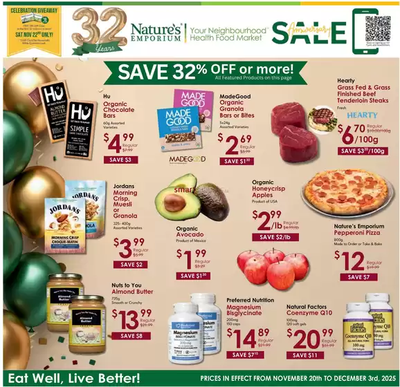 Nature's Emporium catalogue in Dryden | SAVE 32% OFF or more! | 2025-11-21T00:00:00.000Z - 2025-12-03T00:00:00.000Z