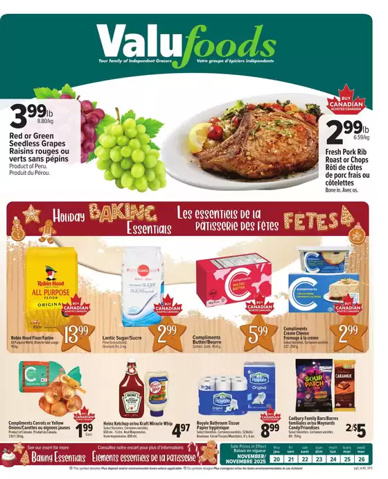 ValuFoods catalogue in Dryden | Weekly flyer  | 2025-11-21T00:00:00.000Z - 2025-11-26T00:00:00.000Z