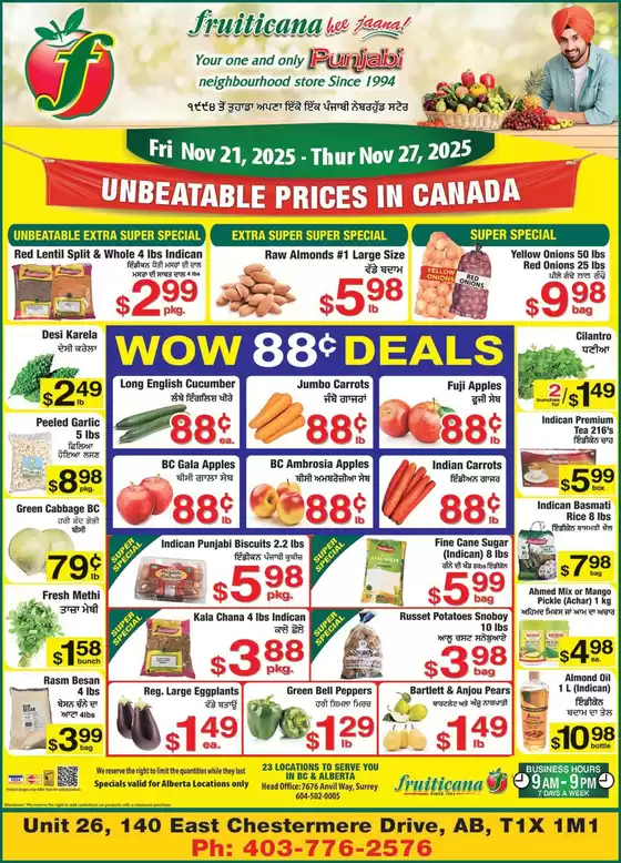 Fruiticana catalogue in Vernon | Our best deals for you | 2025-11-21T00:00:00.000Z - 2025-11-27T00:00:00.000Z