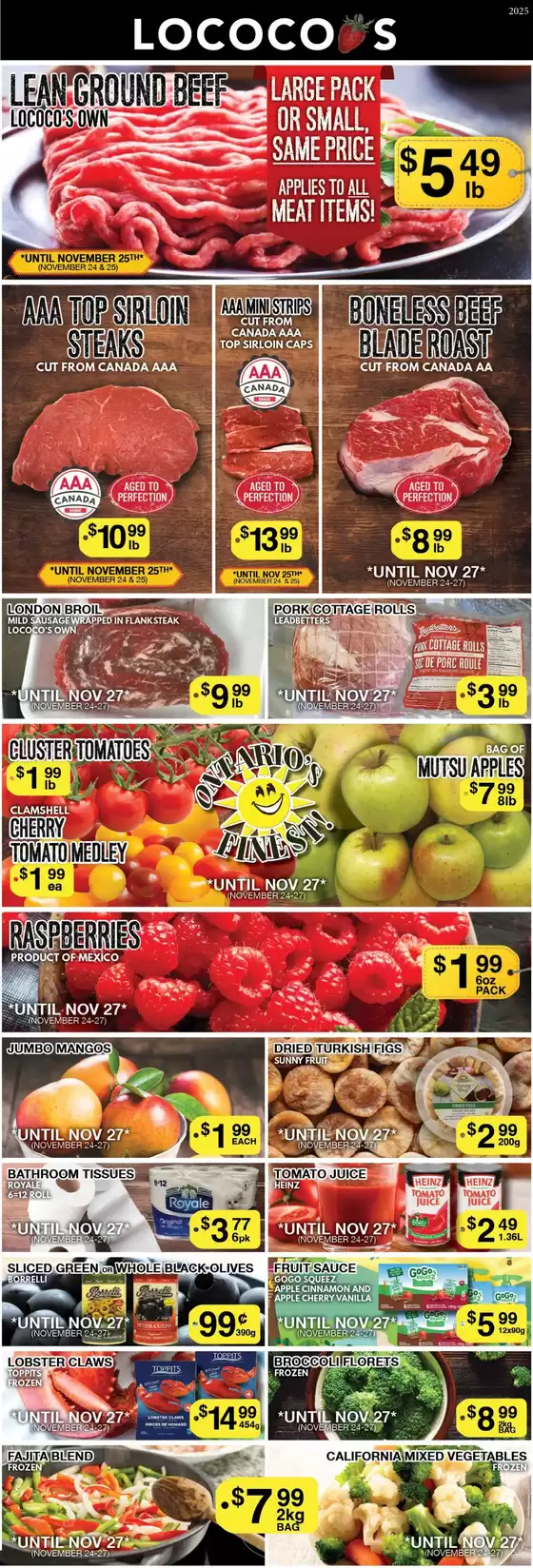Lococos catalogue in Vernon | Lococos weekly flyer | 2025-11-24T00:00:00.000Z - 2025-11-27T00:00:00.000Z