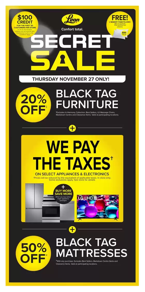 Leon's catalogue in Kamloops | Great offer for bargain hunters | 2025-11-27T00:00:00.000Z - 2025-11-27T00:00:00.000Z