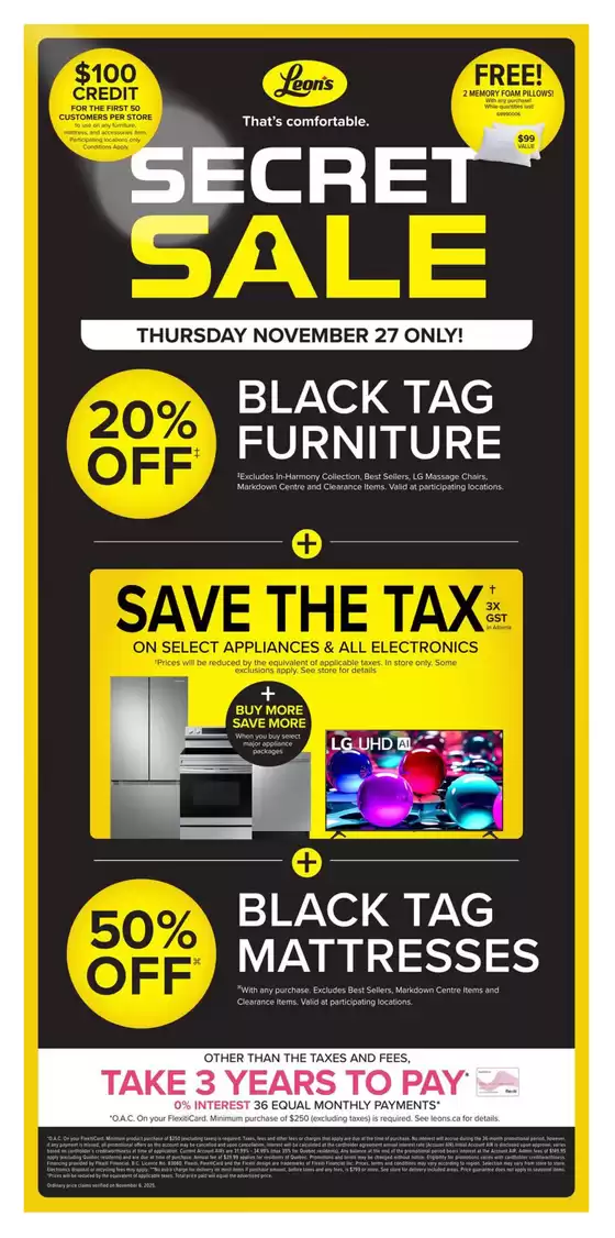 Leon's catalogue in Kamloops | Special Flyers | 2025-11-27T00:00:00.000Z - 2025-11-27T00:00:00.000Z