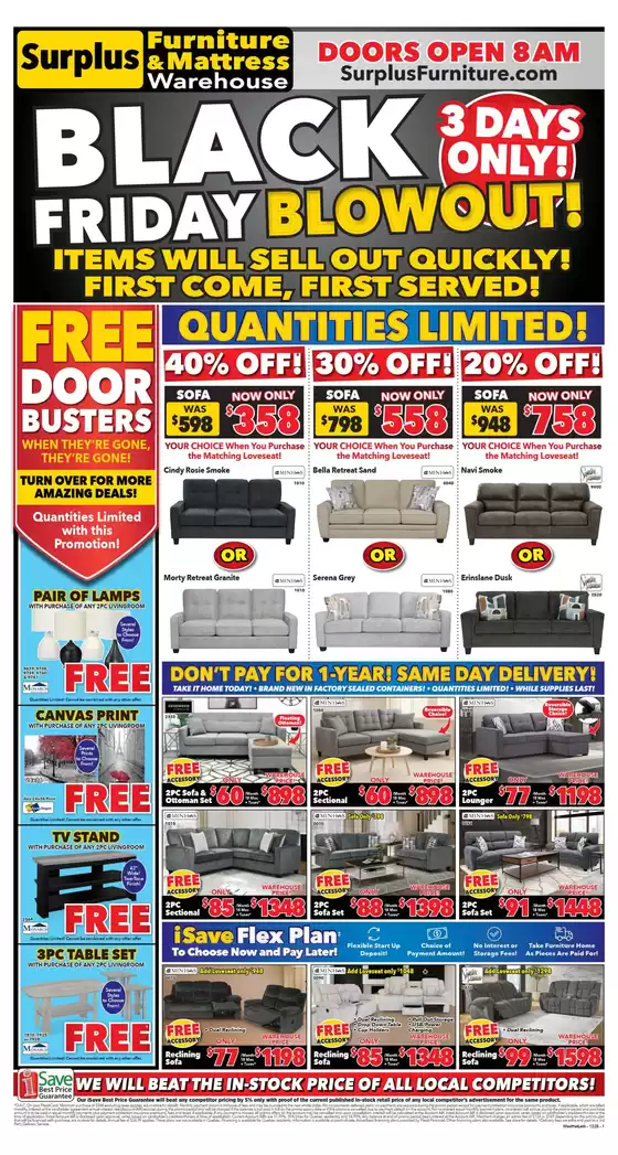 Surplus Furniture catalogue in Moncton | Black friday | 2025-11-25T00:00:00.000Z - 2025-11-30T00:00:00.000Z