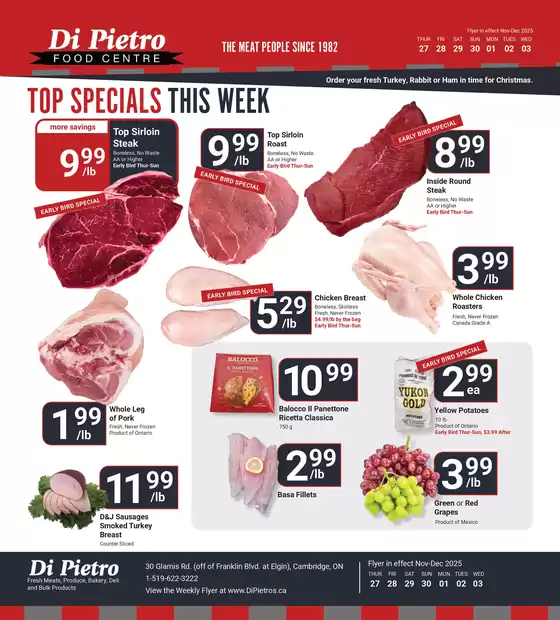 Di Pietro catalogue in Ottawa | Top specials this week  | 2025-11-27T00:00:00.000Z - 2025-12-03T00:00:00.000Z