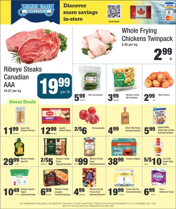 Bulkley Valley Wholesale catalogue in Ottawa | Discover more savings in-store | 2025-11-27T00:00:00.000Z - 2025-12-03T00:00:00.000Z