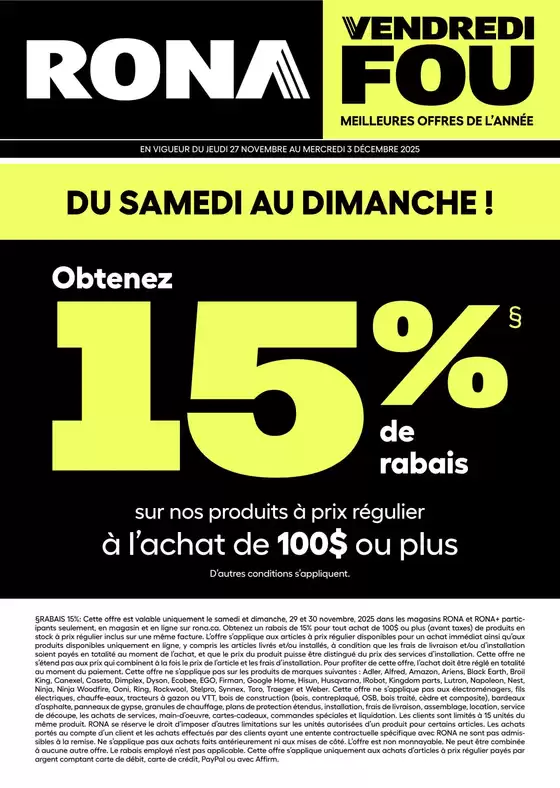 RONA catalogue in Newcastle | Offers for bargain hunters | 2025-11-27T00:00:00.000Z - 2025-12-03T00:00:00.000Z