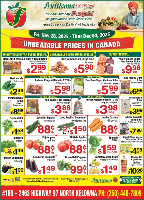 Fruiticana catalogue in London | Our best offers for you | 2025-11-28T00:00:00.000Z - 2025-12-04T00:00:00.000Z