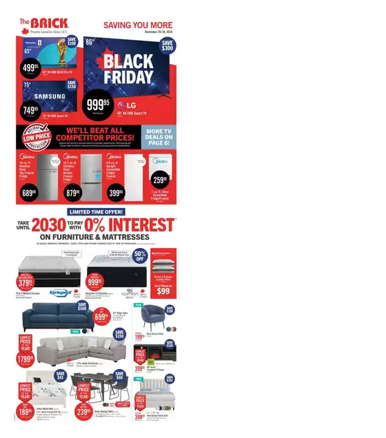 The Brick catalogue in Ottawa | Our best bargains | 2025-11-28T00:00:00.000Z - 2025-11-30T00:00:00.000Z