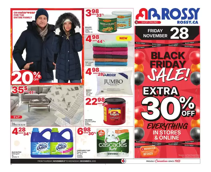 Rossy catalogue in Ottawa | Weekly Ad | 2025-11-27T00:00:00.000Z - 2025-12-03T00:00:00.000Z