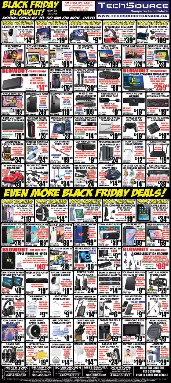 TechSource catalogue in Vancouver | Black friday  | 2025-12-02T00:00:00.000Z - 2025-12-11T00:00:00.000Z
