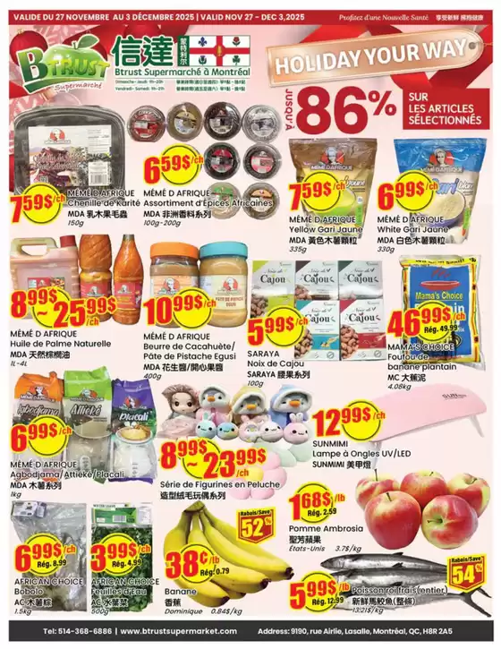 Btrust Supermarket catalogue in Mississauga | Holiday your way  | 2025-12-02T00:00:00.000Z - 2025-12-04T00:00:00.000Z