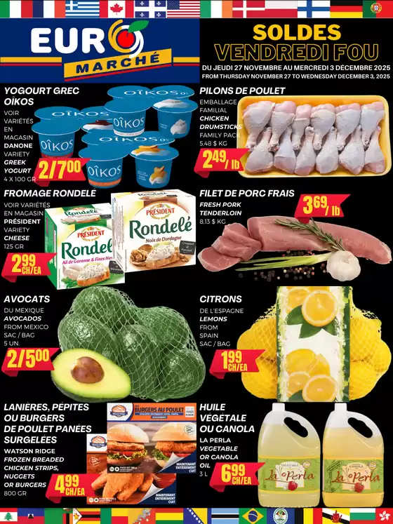 Euromarché catalogue in Mississauga | Soldes Vendredi fou | 2025-12-02T00:00:00.000Z - 2025-12-03T00:00:00.000Z