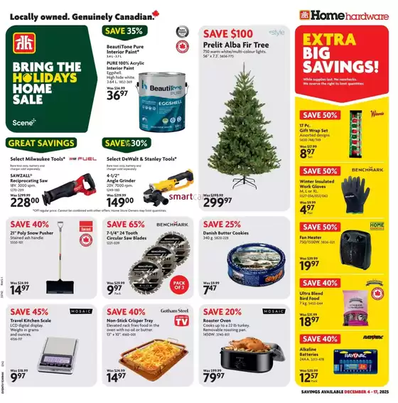 Home Hardware catalogue in Russell | Exclusive deals for our customers | 2025-12-04T00:00:00.000Z - 2025-12-17T00:00:00.000Z