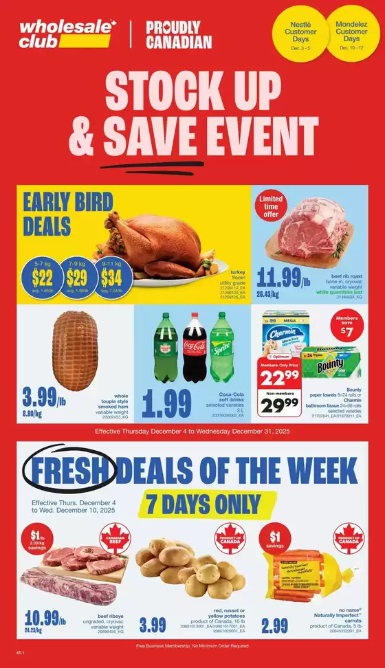 Wholesale Club catalogue | Top deals for all customers | 2025-12-04T00:00:00.000Z - 2025-12-31T00:00:00.000Z