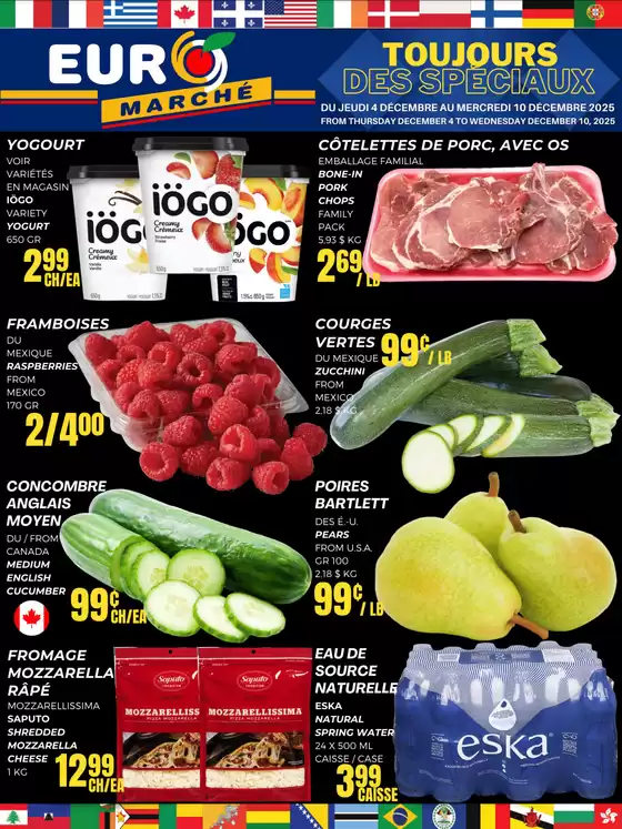 Euromarché catalogue in Saskatoon | Toujours des speciaux | 2025-12-04T00:00:00.000Z - 2025-12-10T00:00:00.000Z