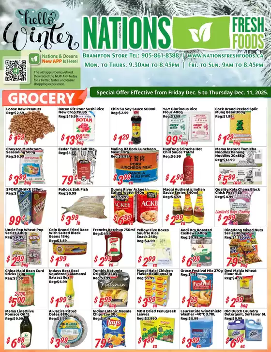 Oceans Fresh Food Market catalogue in Vancouver | Enjoy these winter specials! | 2025-12-05T00:00:00.000Z - 2025-12-11T00:00:00.000Z