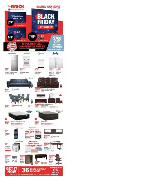 The Brick catalogue in Clarenville | Current bargains and offers | 2025-12-02T00:00:00.000Z - 2025-12-11T00:00:00.000Z