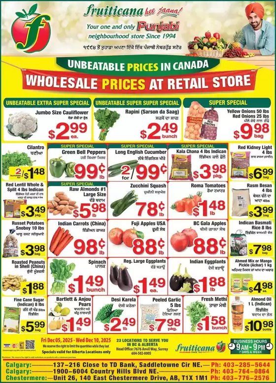 Fruiticana catalogue in Logy Bay-Middle Cove-Outer Cove | Great discounts on selected products | 2025-12-05T00:00:00.000Z - 2025-12-10T00:00:00.000Z