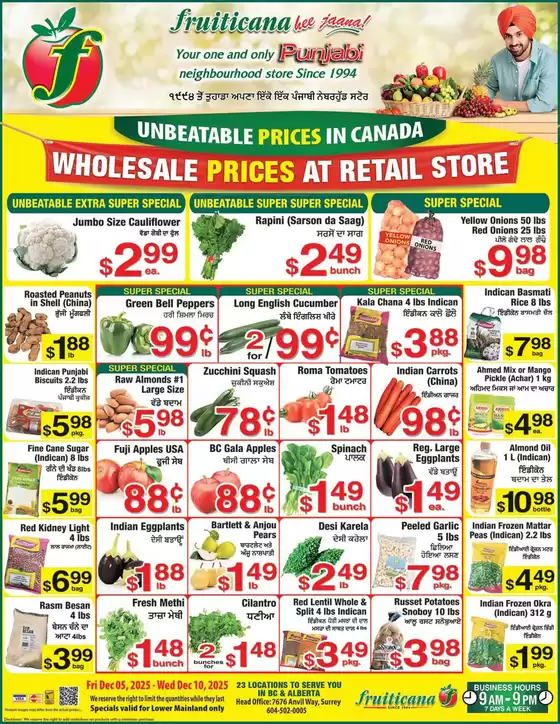 Fruiticana catalogue in Logy Bay-Middle Cove-Outer Cove | Fruiticana flyer | 2025-12-05T00:00:00.000Z - 2025-12-10T00:00:00.000Z