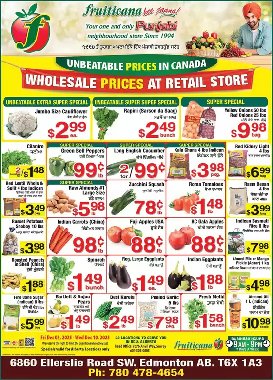 Fruiticana catalogue in Logy Bay-Middle Cove-Outer Cove | Discounts and promotions | 2025-12-05T00:00:00.000Z - 2025-12-10T00:00:00.000Z