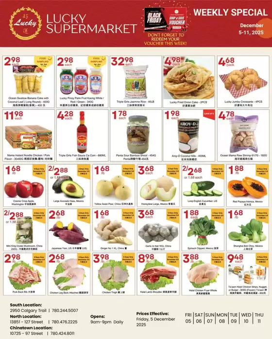 Lucky Supermarket catalogue in Vaughan | Edmonton weekly Specials | 2025-12-09T00:00:00.000Z - 2025-12-11T00:00:00.000Z